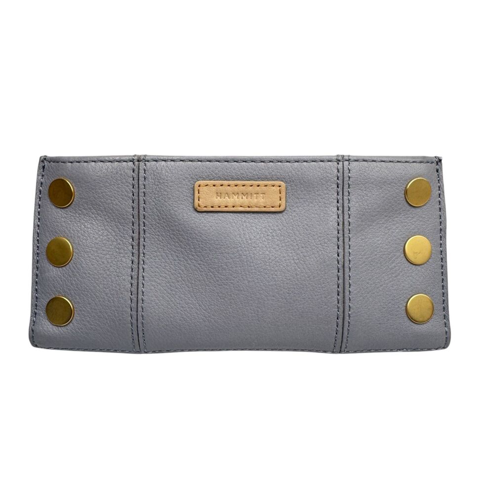Hammitt 110 North Gallery Row Blue Gray Wallet EUC